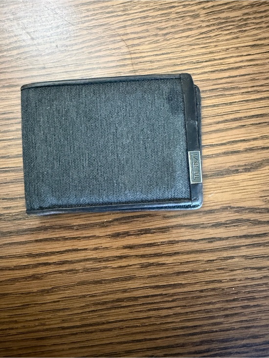 Tumi Other - Tumi Black Canvas and Leather Slim Card Case